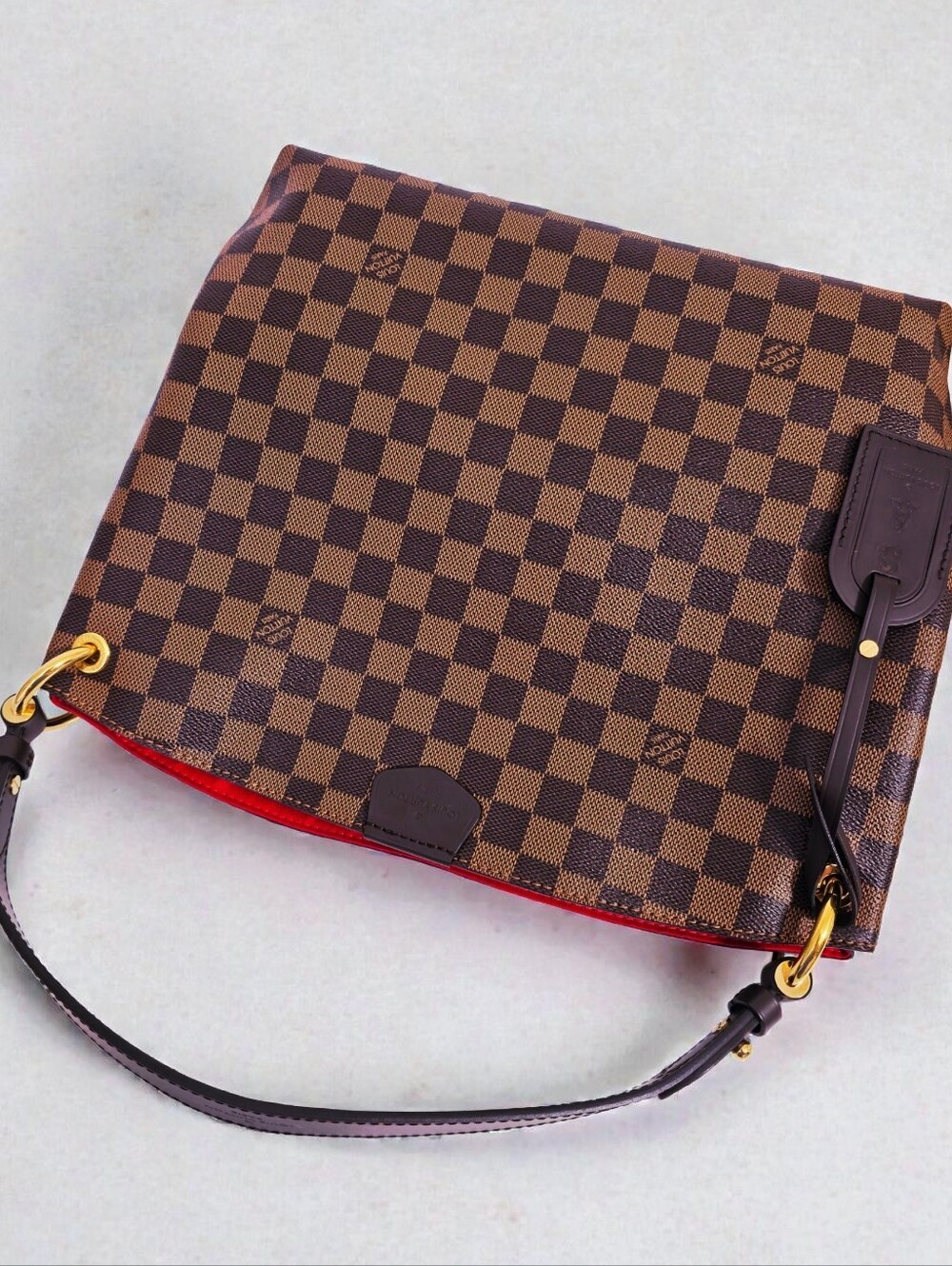 Louis Vuitton Graceful PM Shoulder Bag Damier Ebene Full Set - Picture 8 of 17
